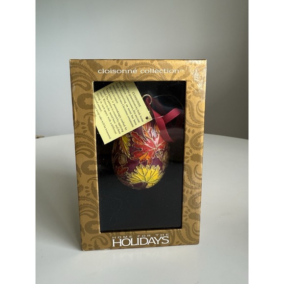 Cloisonné Collection Egg Ornament  Home For The Holidays - Picture 2 of 2